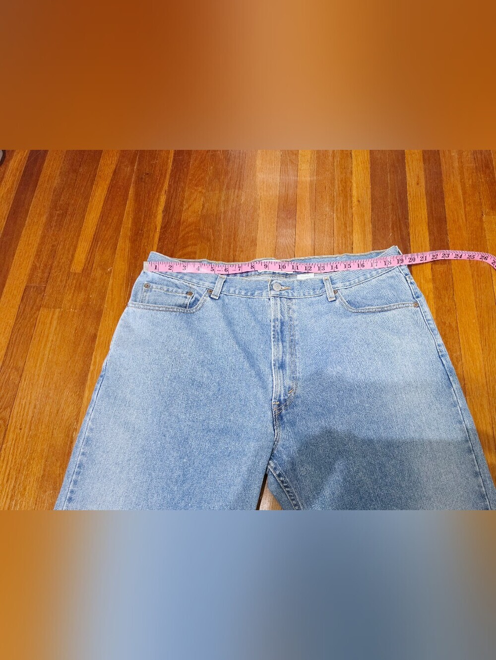 Levi’s 550 Jeans Men’s Size 42x30 Relaxed Fit Light Wash 100% Cotton Denim 90's - Picture 13 of 13